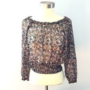H&M Floral Boho Crop Top